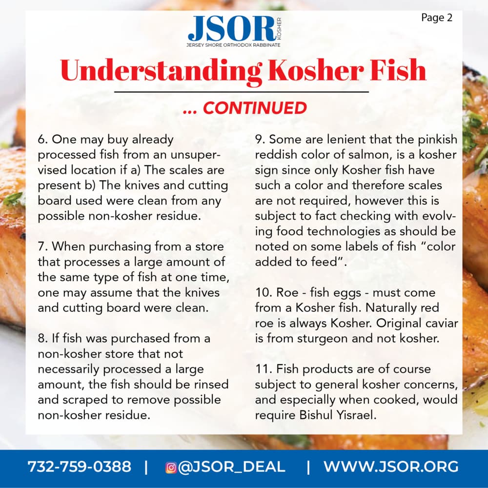 Understanding Kosher Fish JSOR Class Ask JSOR