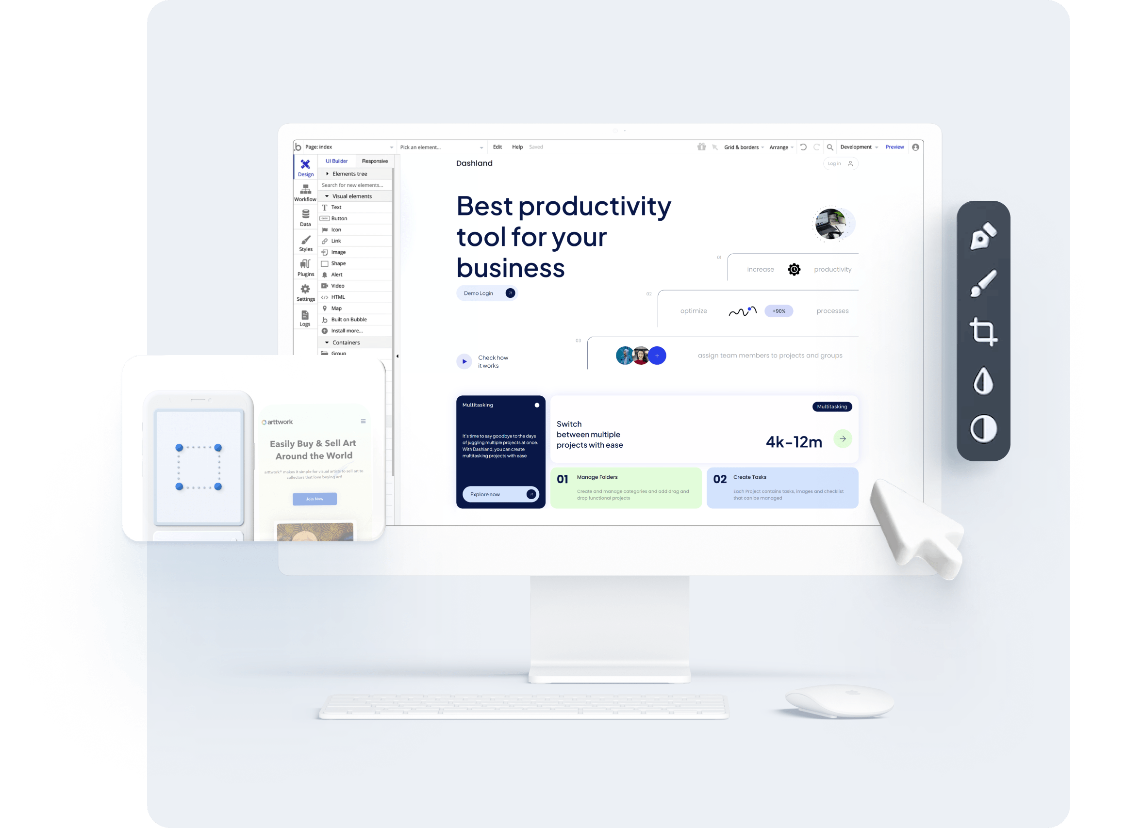 Zeroqode Nocode apps, plugins, native apps builder for bubble.io and