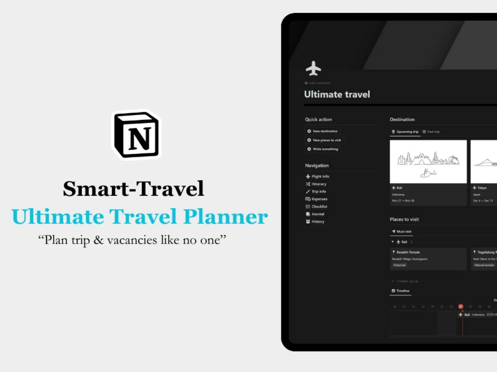 Notion Trip planner — Buy & Sell Templates on Notion Insider