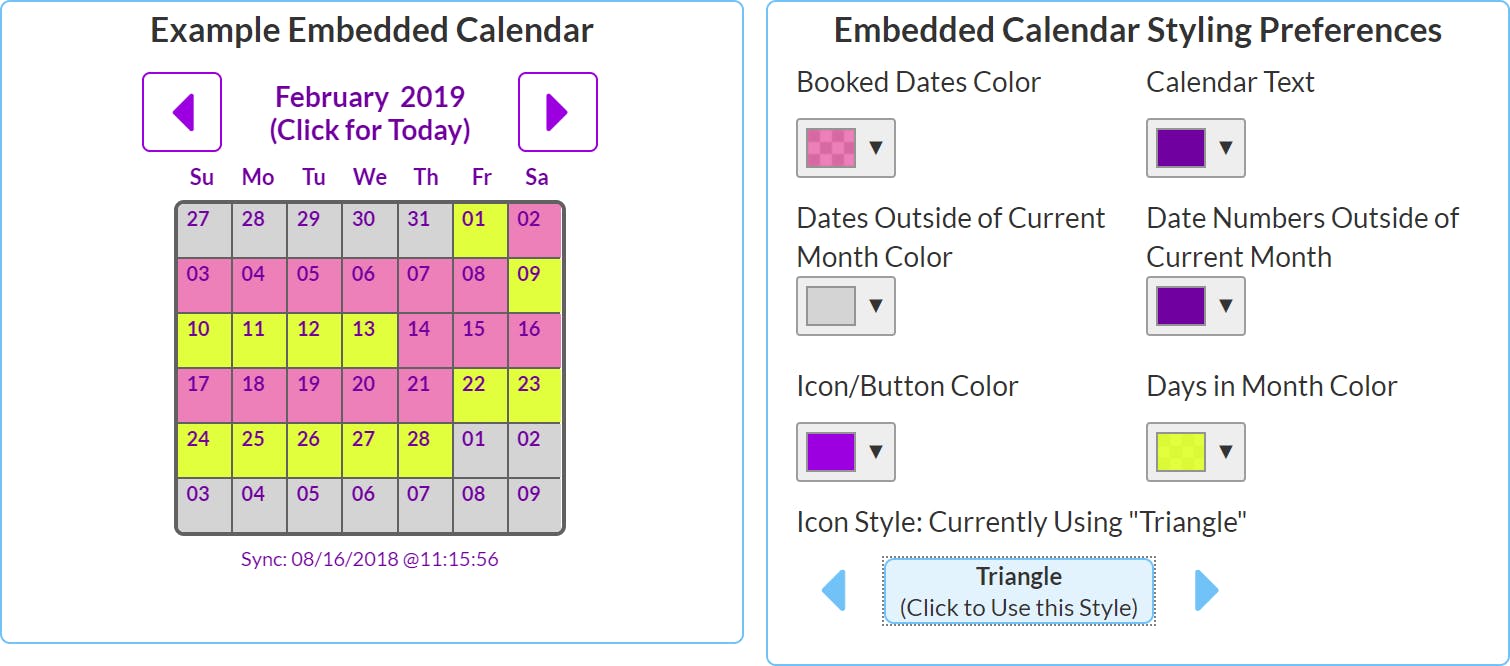 GRUPZ Vacation Rental Calendars for Any site Sync to Any