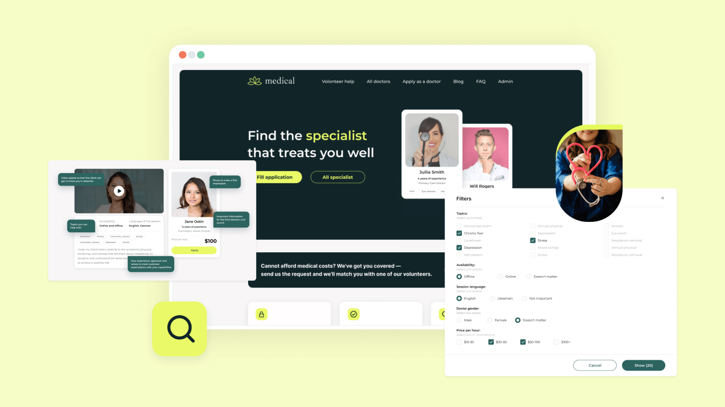 Medical Template Bubble