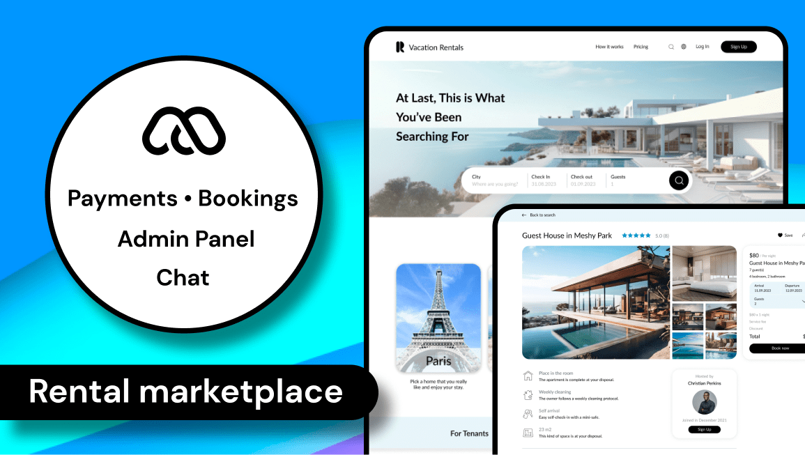 Vacation Rentals like AirBNB Template Bubble
