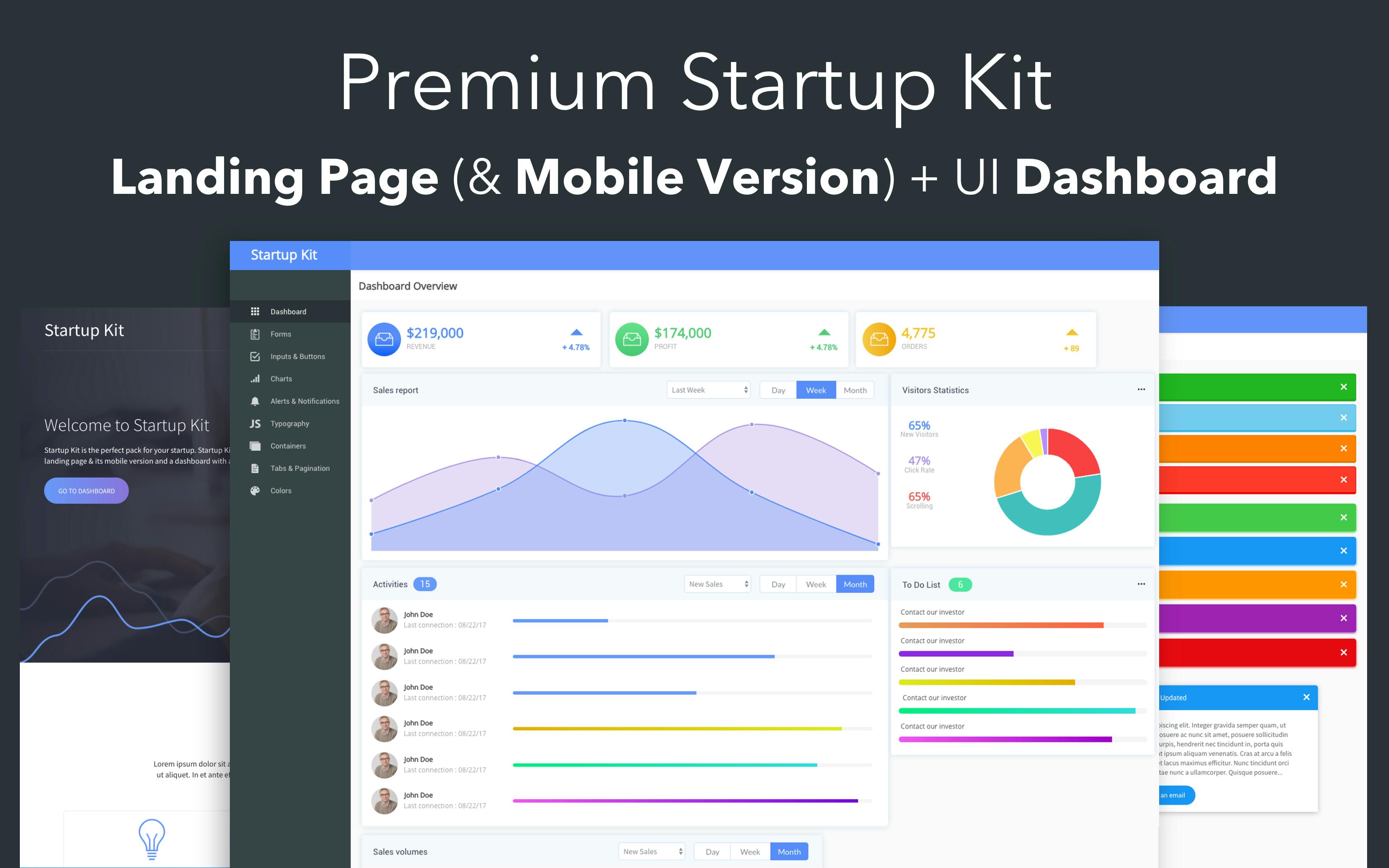 Premium Startup Kit Template Bubble