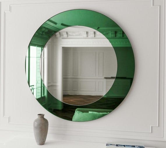 Green Glass Mirrors Editor Approved Our 6 Favorite Green Wall Mirrors