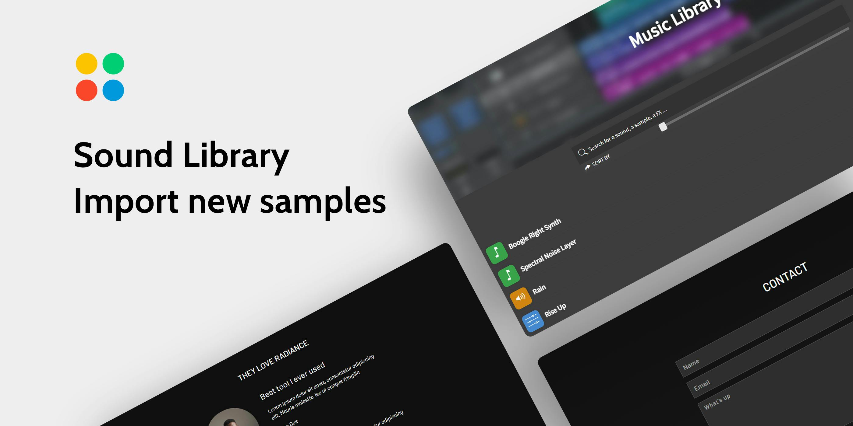 Music Library Template Bubble