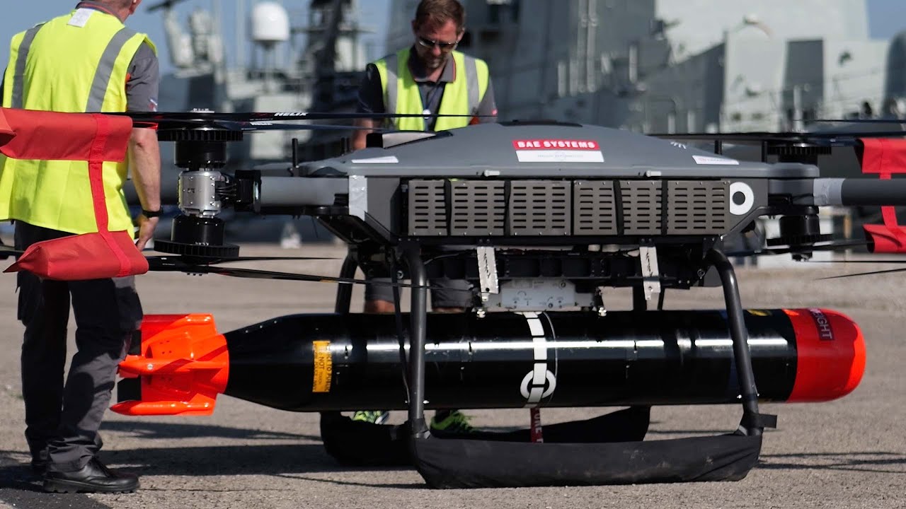 T600 Drone Deploys Sting Ray Lightweight Torpedo Drone News Grey