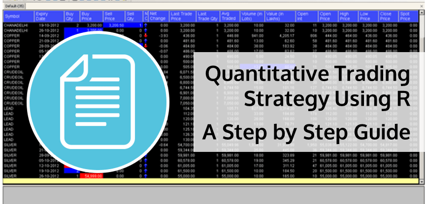 Quantitative Trading Strategy Using Quantstrat Package in