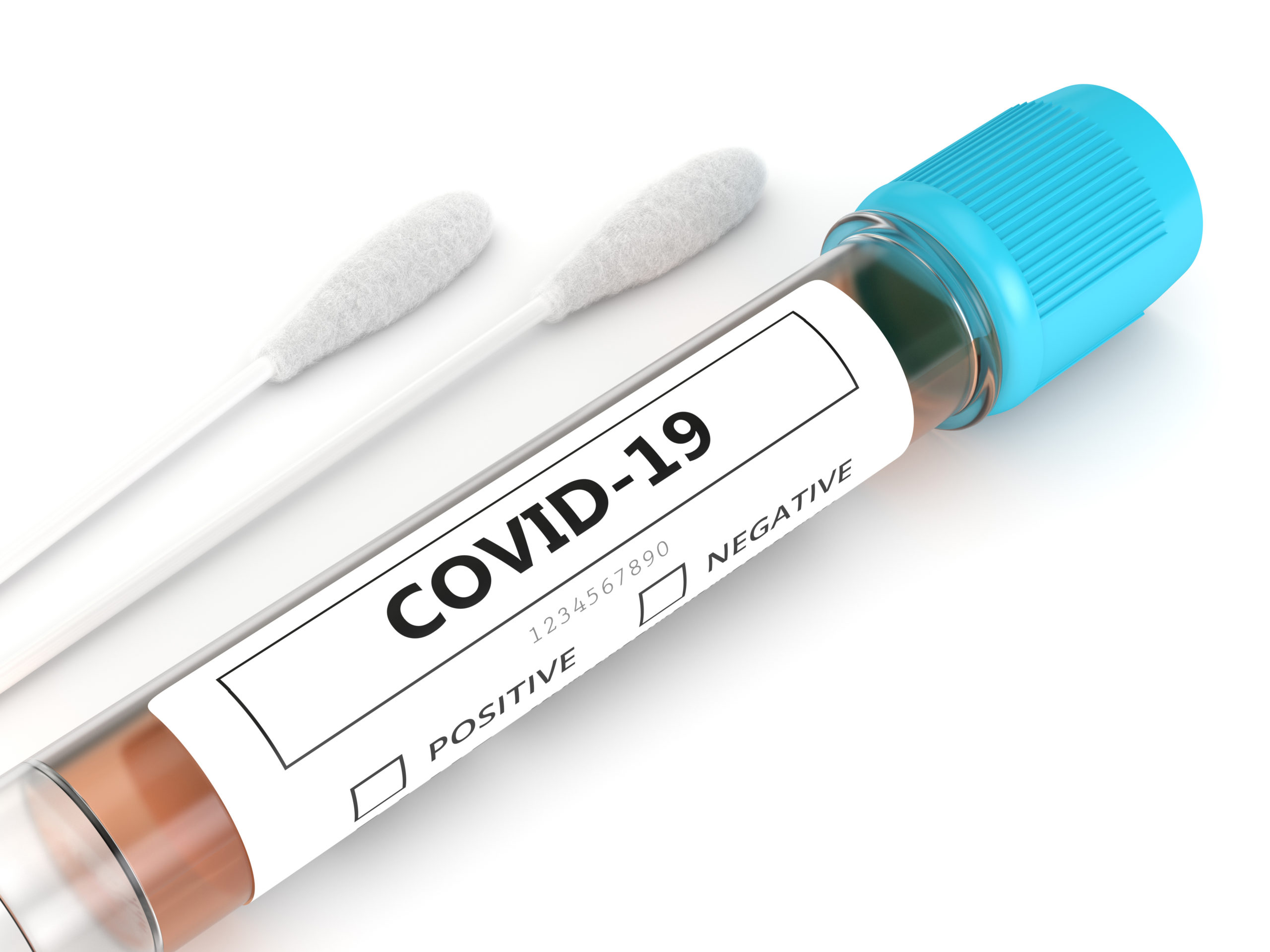 3d render of covid19 nasal swab laboratory test SP Automation & Robotics