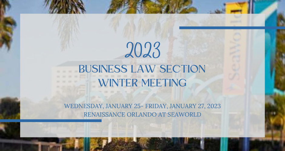Florida Winter 2023 2023 Florida Bar Winter Meeting