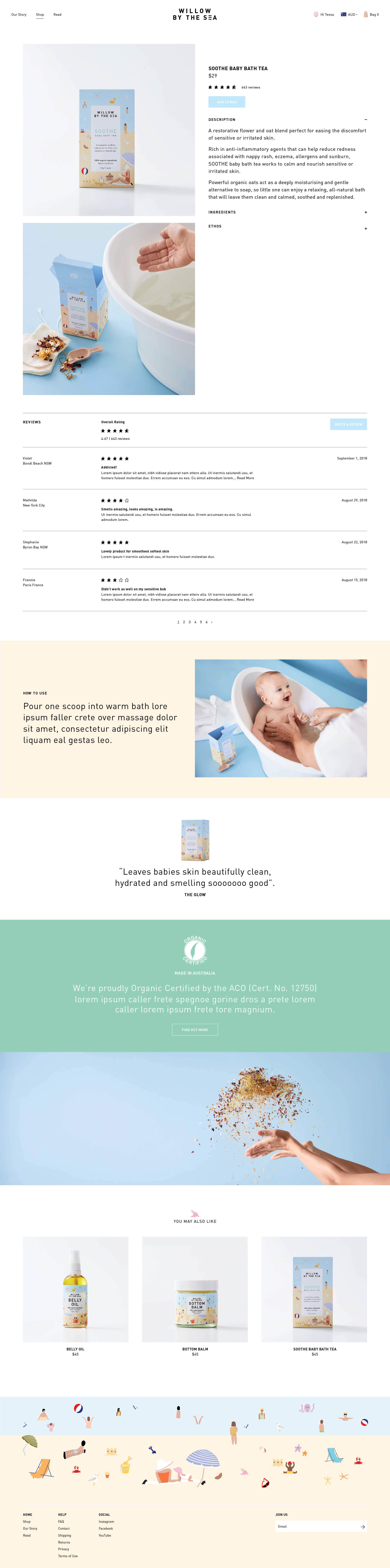 Holiday Willow by the Sea