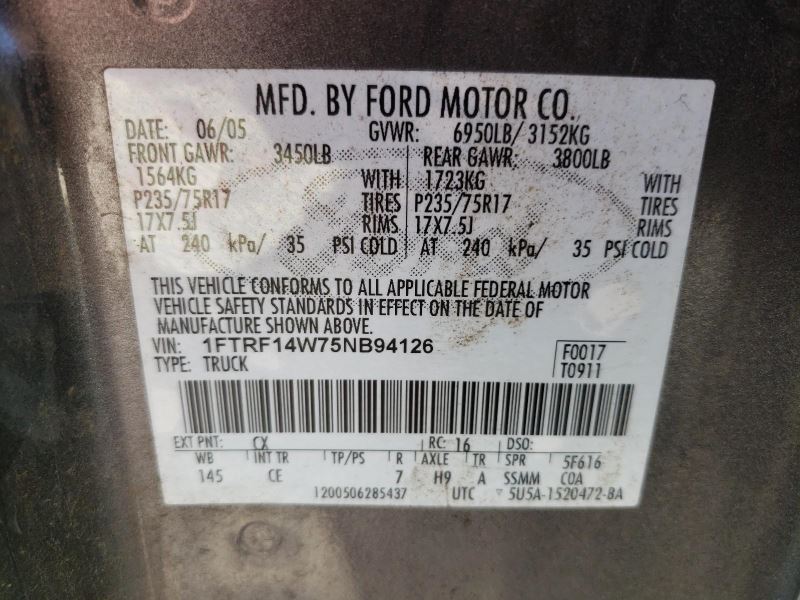 20042008 Ford F150 Rear Leaf Spring Main Spring Spring Code L Or M 2525289 eBay