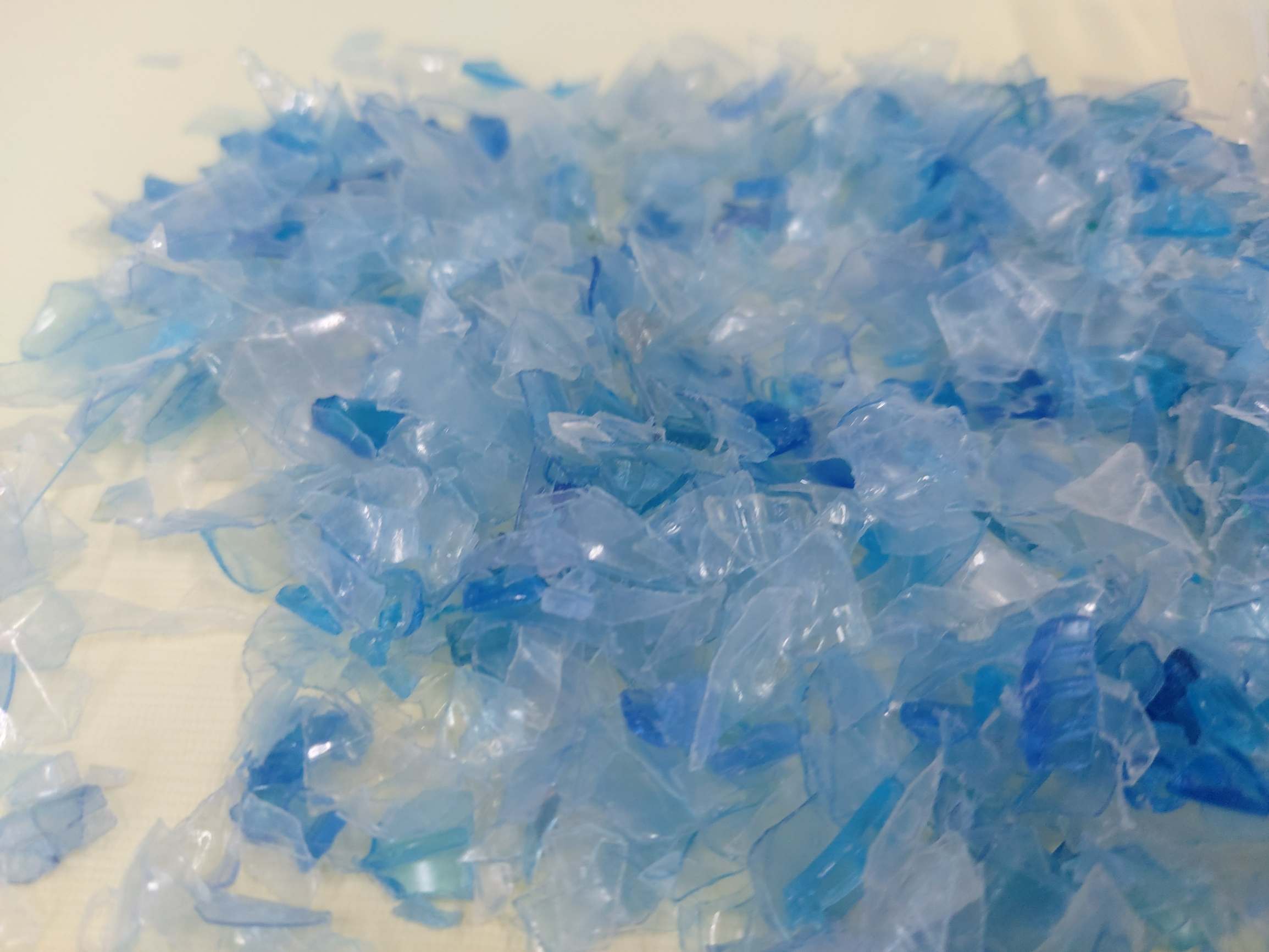 PET/PETE, Flake, Cold washed Blue PET Bottle Flake