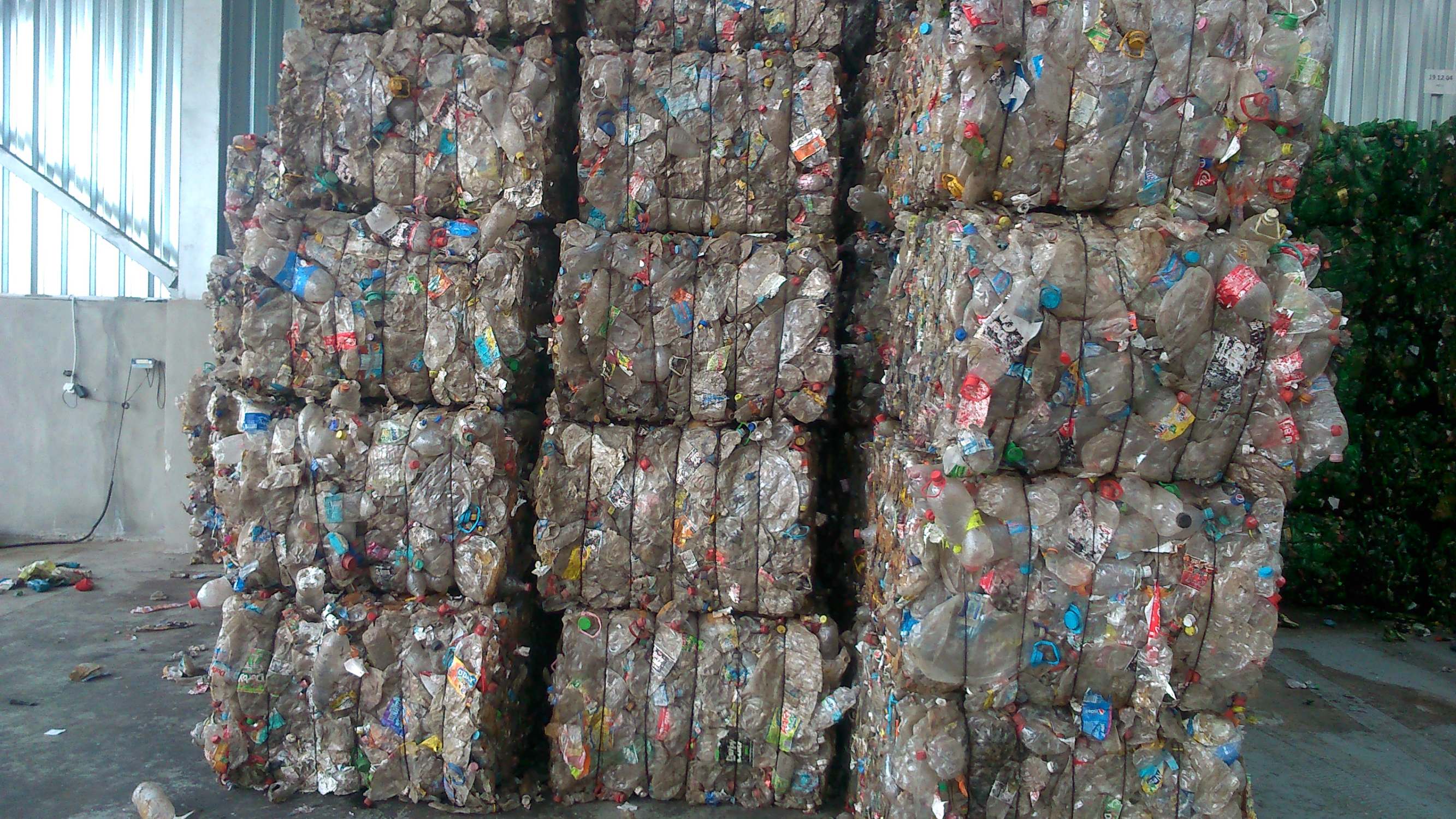 PET/PETE, Baled, pet bottle bales