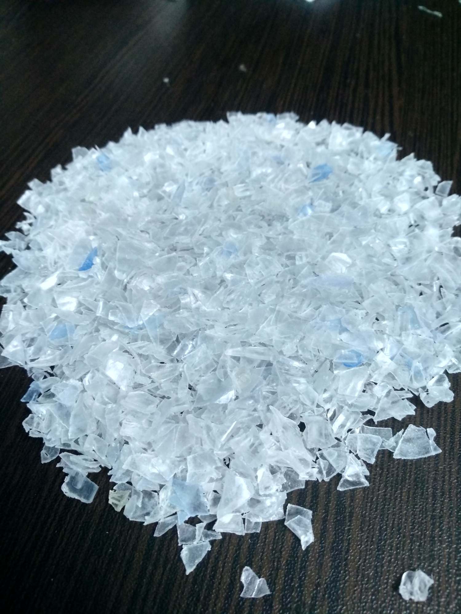 PET/PETE, Flake, Clear PET plastic chips export quality cold wash