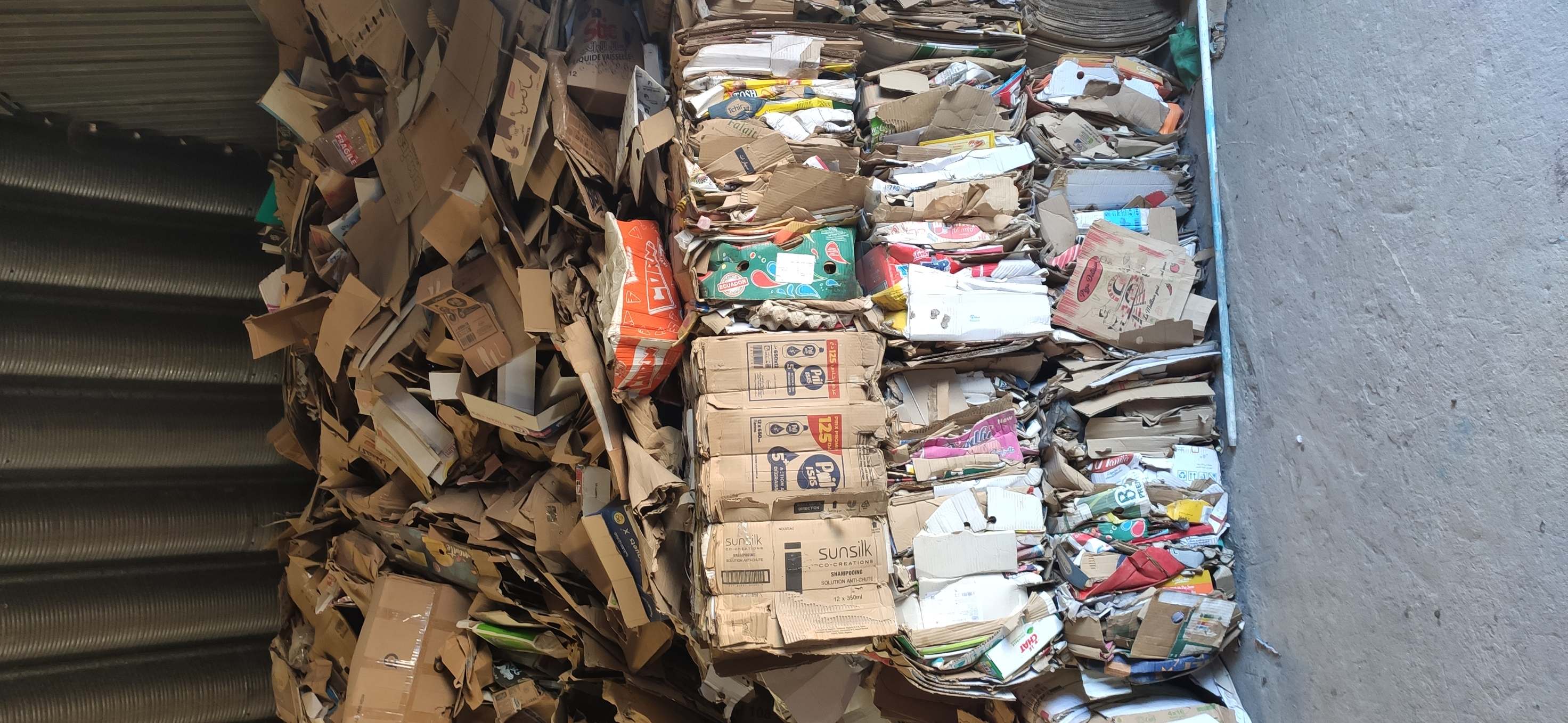 Cardboard (OCC), Baled, Used cardboard