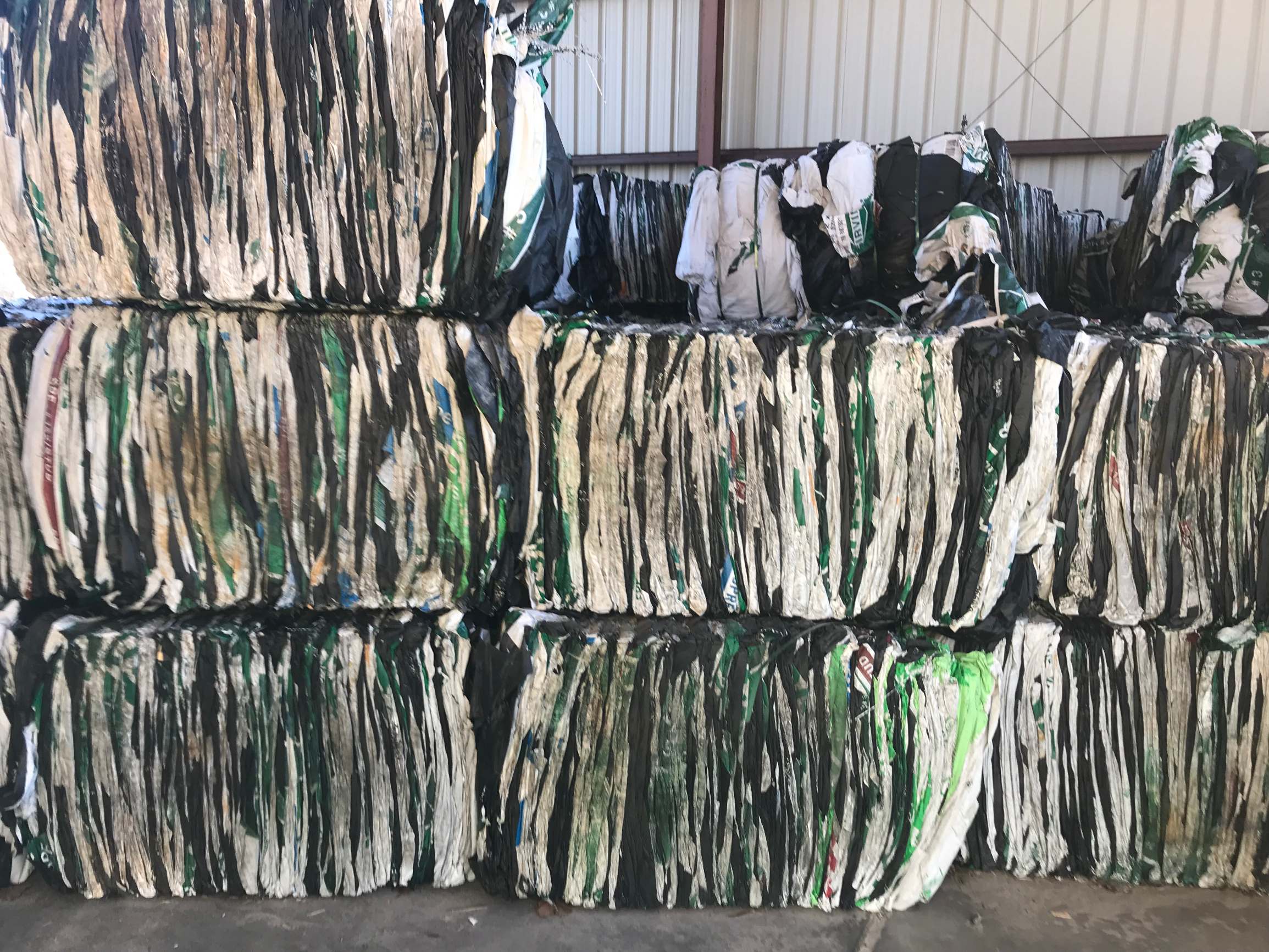 PP, Baled, COPP woven lumber wrap baled