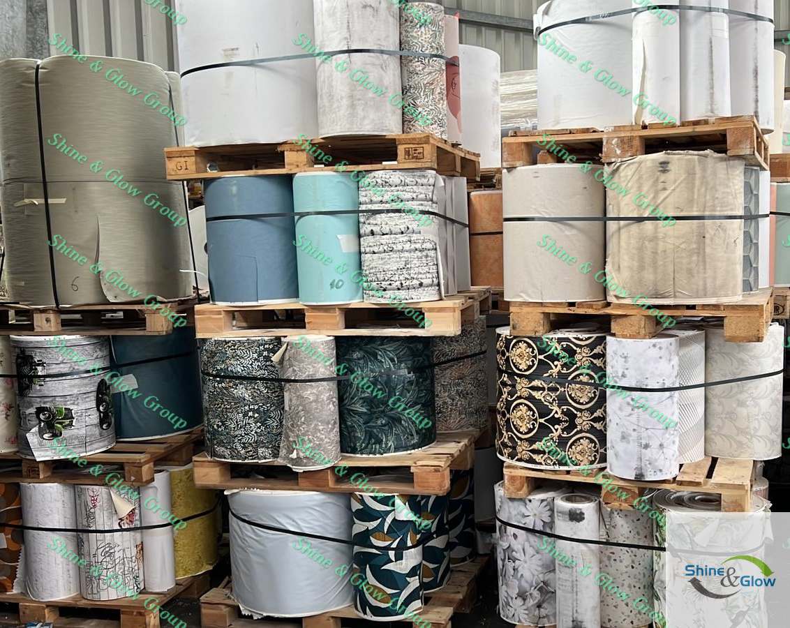 Other, not plastic, Rolls, PVC Coated wall paper