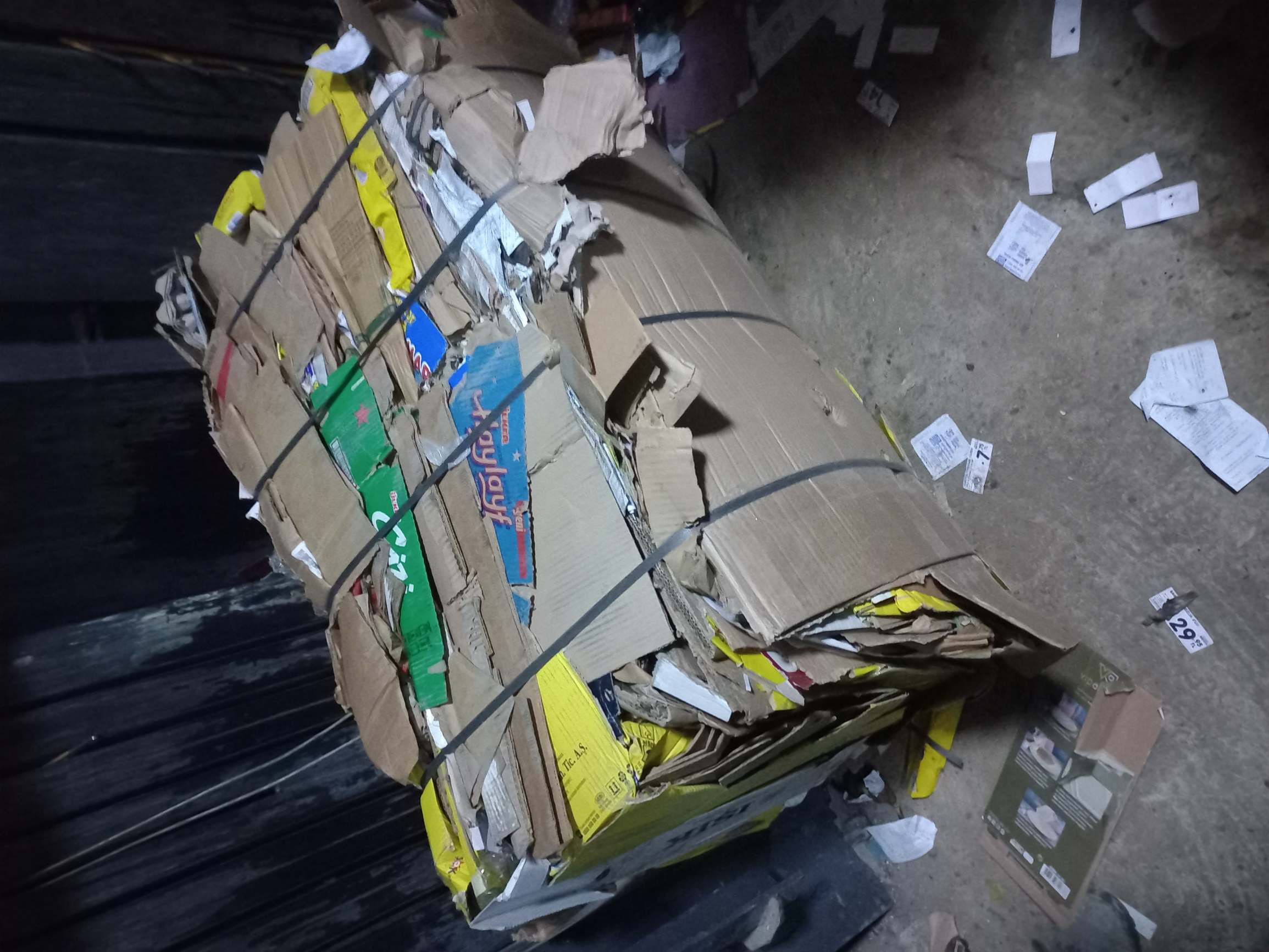 Cardboard (OCC), Baled, Scrap OOC cardboard bales