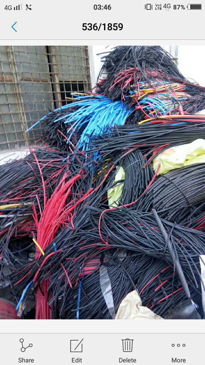 Other, not plastic, Mixed recycled, xlpe cable scrap