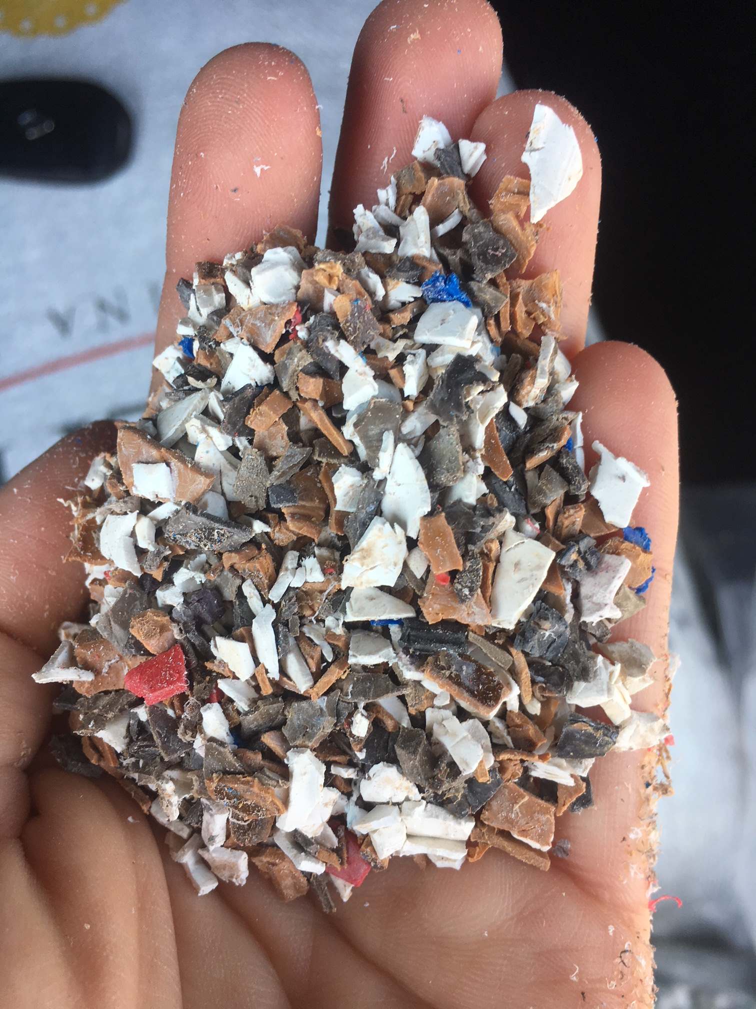 PVC, Regrind, Rigid PVC, mix colors