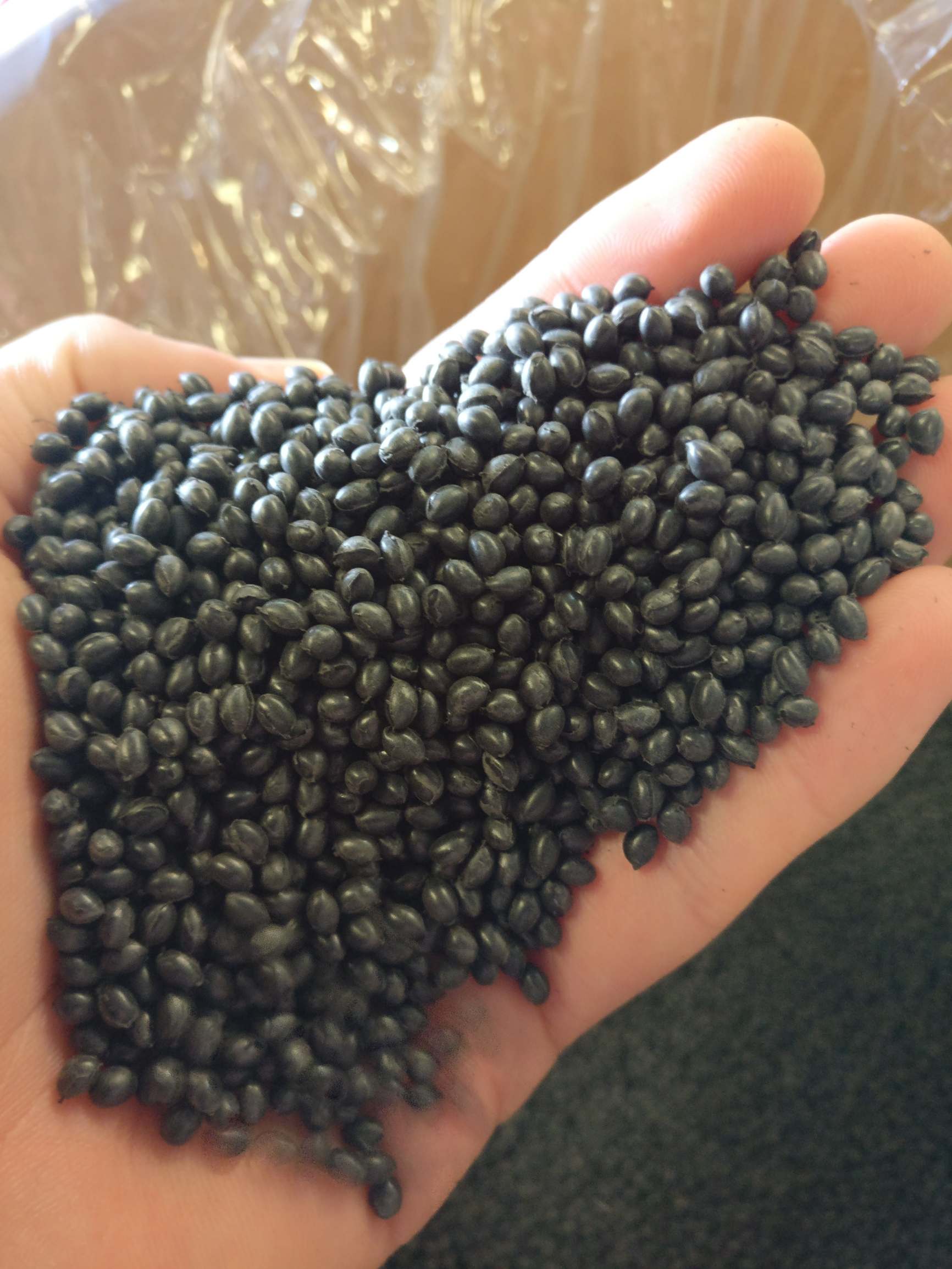 PVC, Repro pellets, FLEXIBLE PVC BLACK PELLETS
