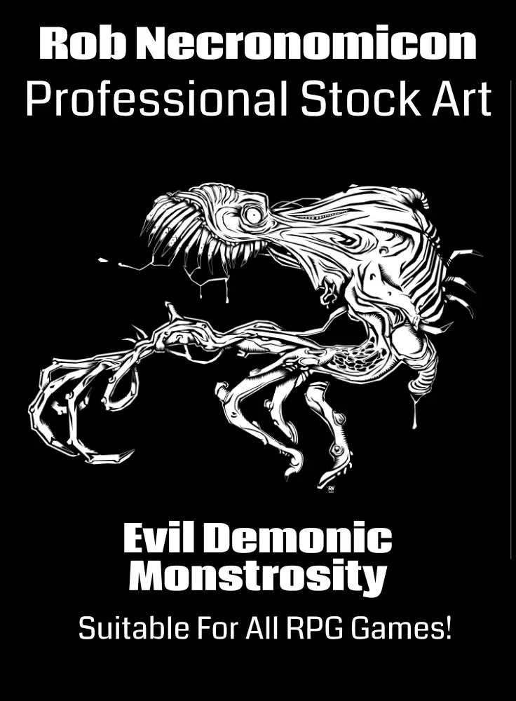 Demonic Entity Horror & Fantasy Stock Art Illustration Rob