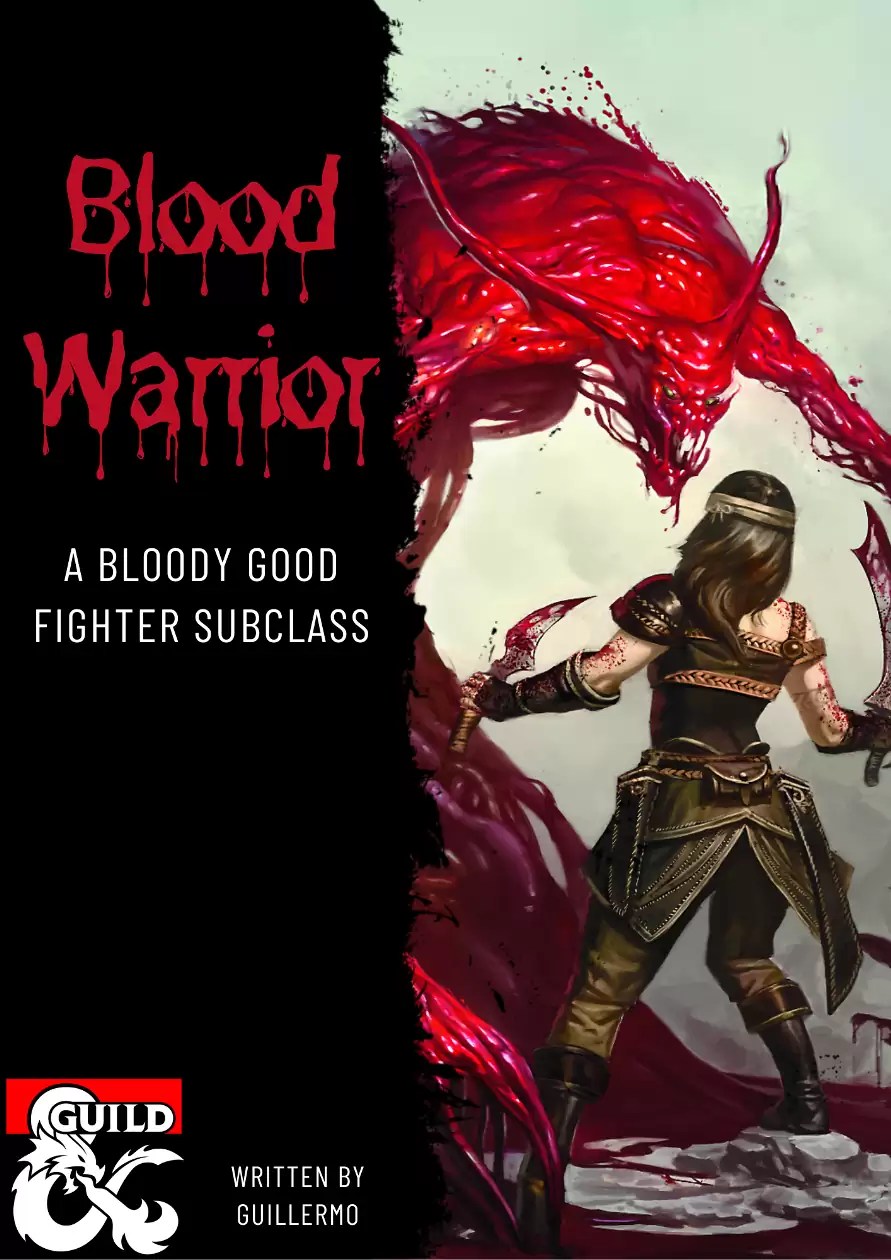 Blood Warrior, a fighter subclass Dungeon Masters Guild DriveThruRPG