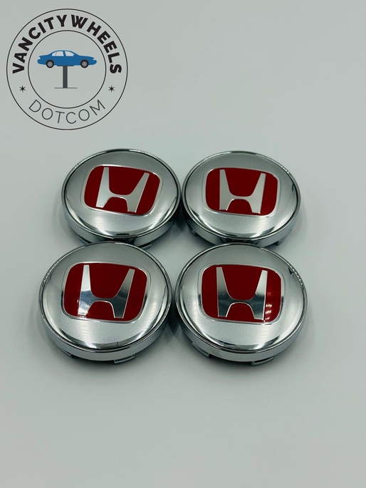 Premium 4Pcs HONDA Wheel Center Caps in Varied Sizes & Wheel Cap Base