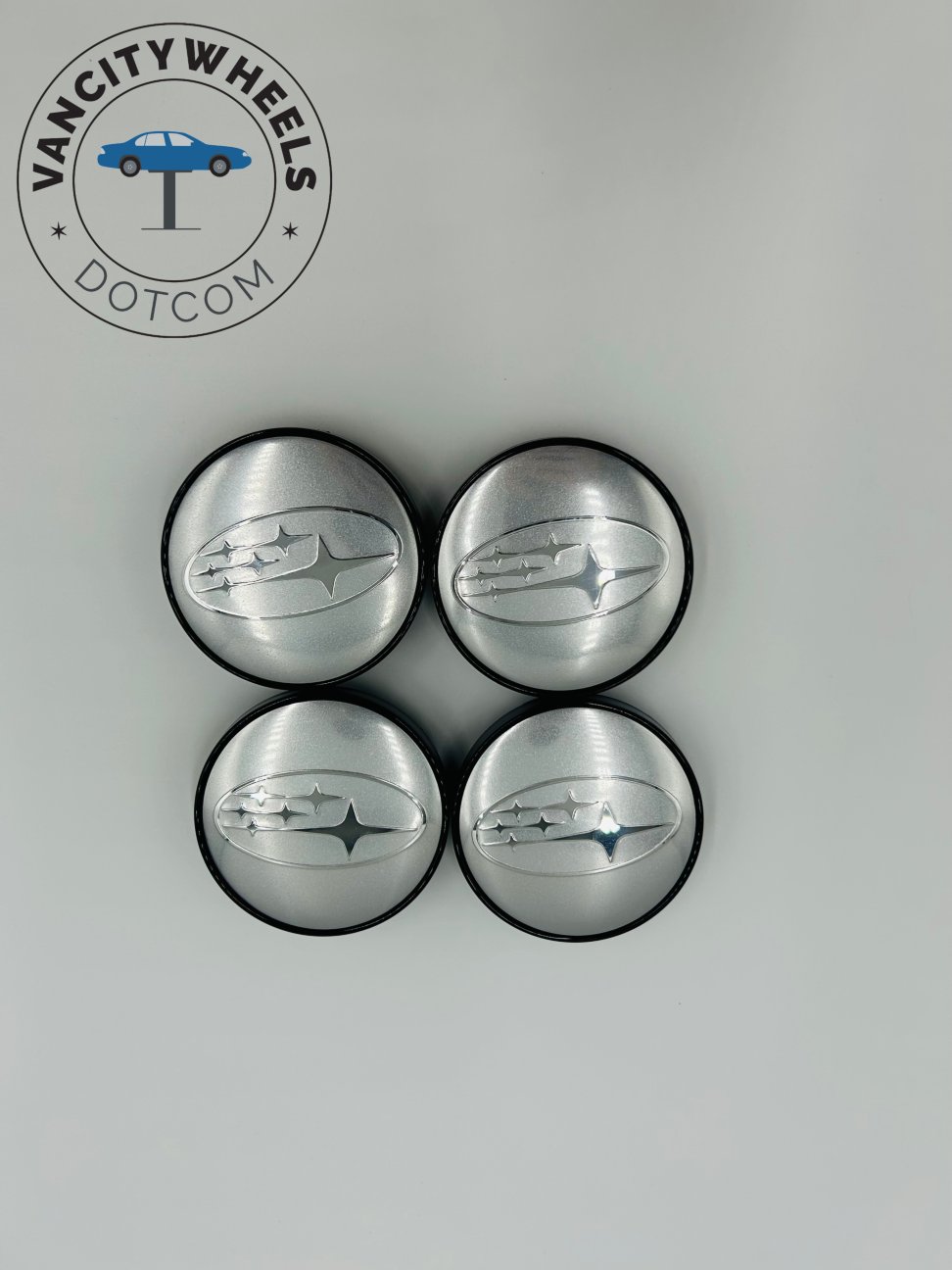 Premium 4Pcs SUBARU Wheel Center Caps in Varied Sizes and Wheel Cap