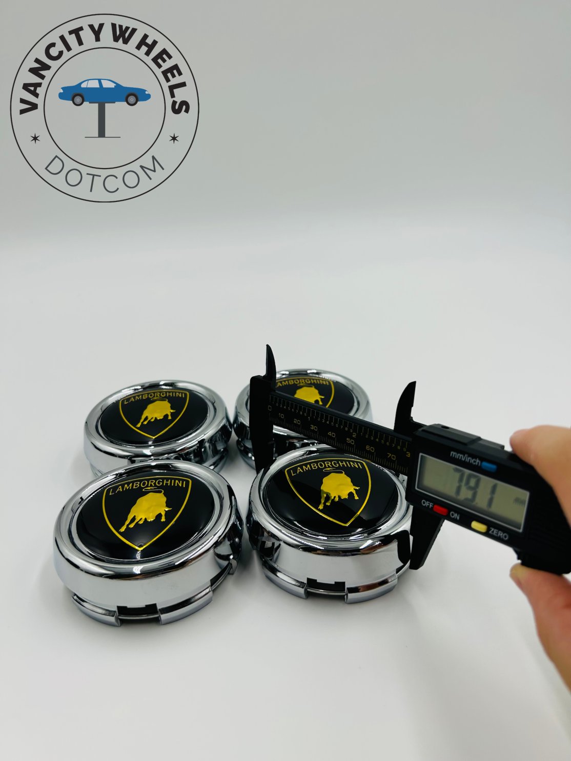 Premium 4Pcs Wheel Center Caps in Varied Sizes & Wheel Cap