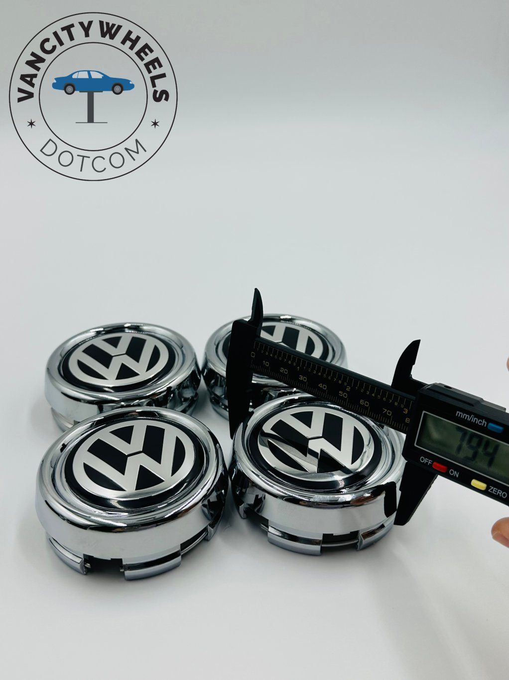 Premium 4Pcs VolkswagenVW Wheel Center Caps in Varied Sizes & Wheel