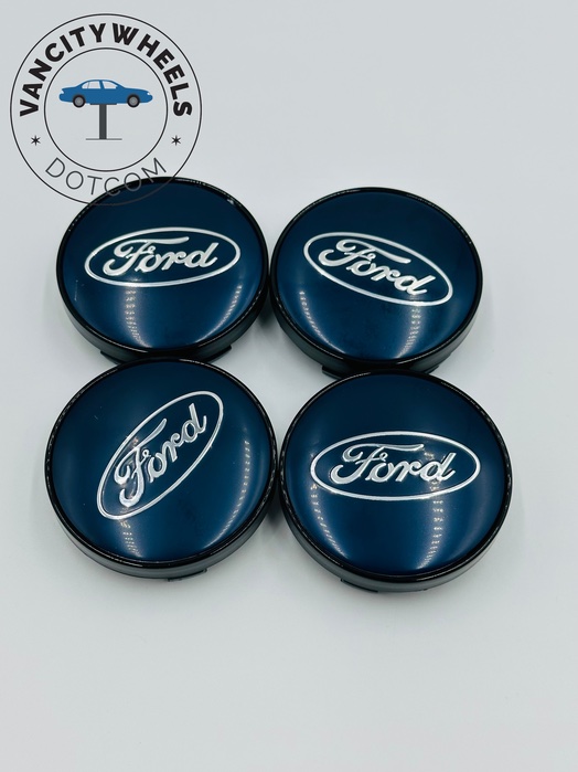 Premium 4Pcs FORD Wheel Center Caps in Varied Sizes & Wheel Cap Base