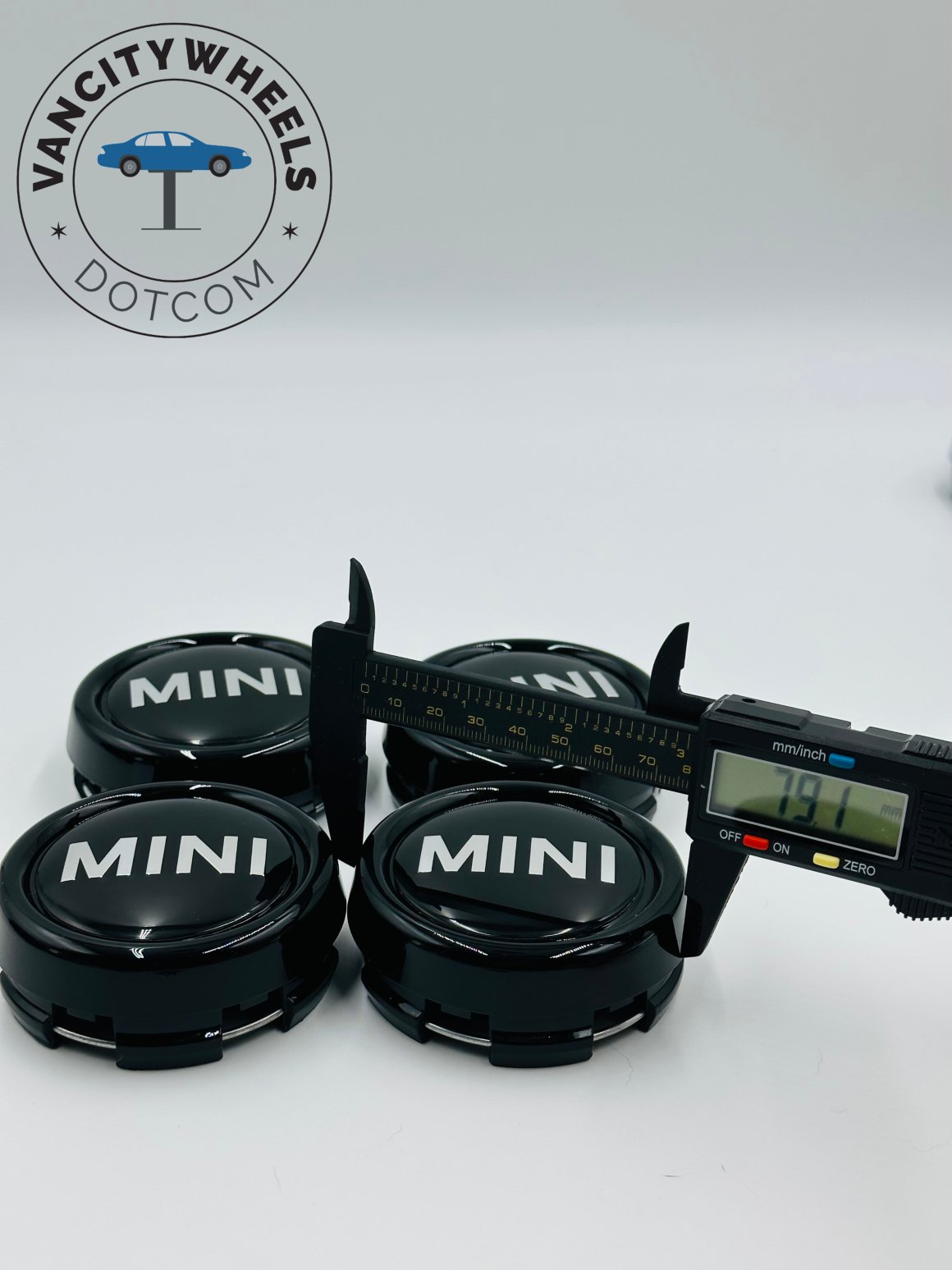 Premium 4Pcs Mini Cooper Wheel Center Caps in Varied Sizes & Wheel Cap Base Colors Vancity Wheels