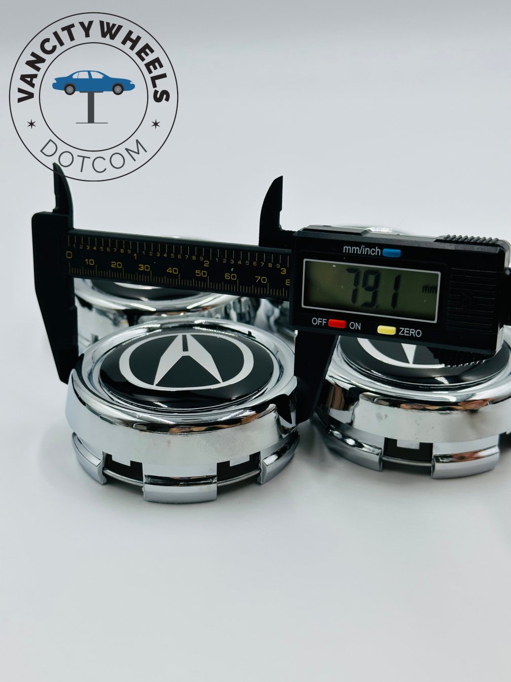 Premium 4Pcs ABT Sports LineAcura Wheel Center Caps in Varied Sizes