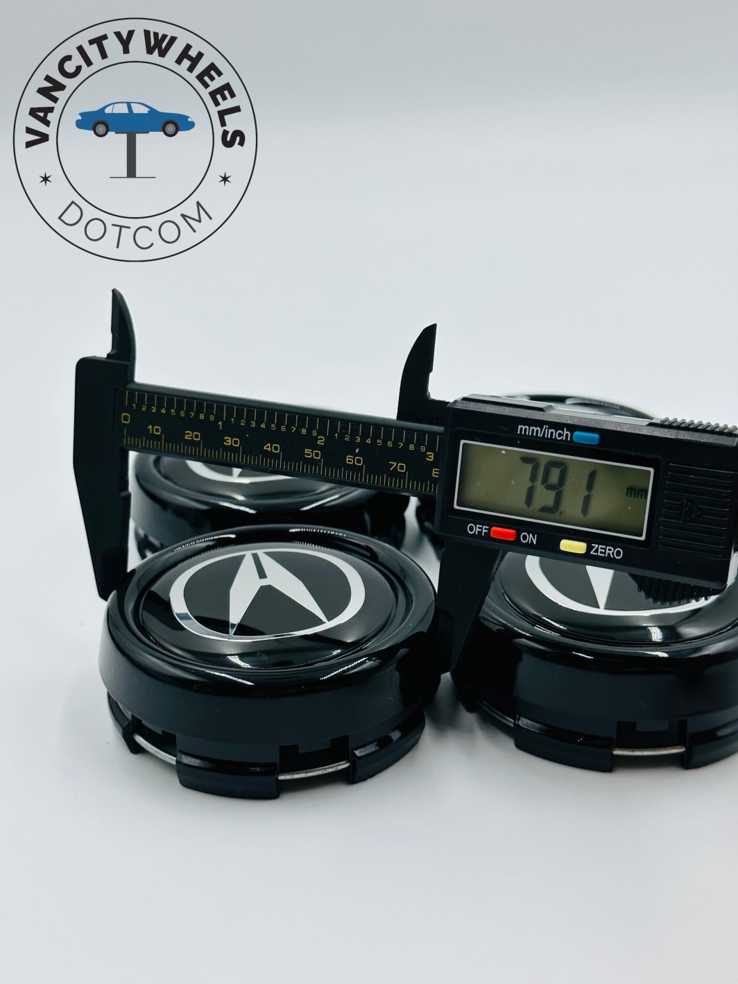 Premium 4Pcs ABT Sports LineAcura Wheel Center Caps in Varied Sizes