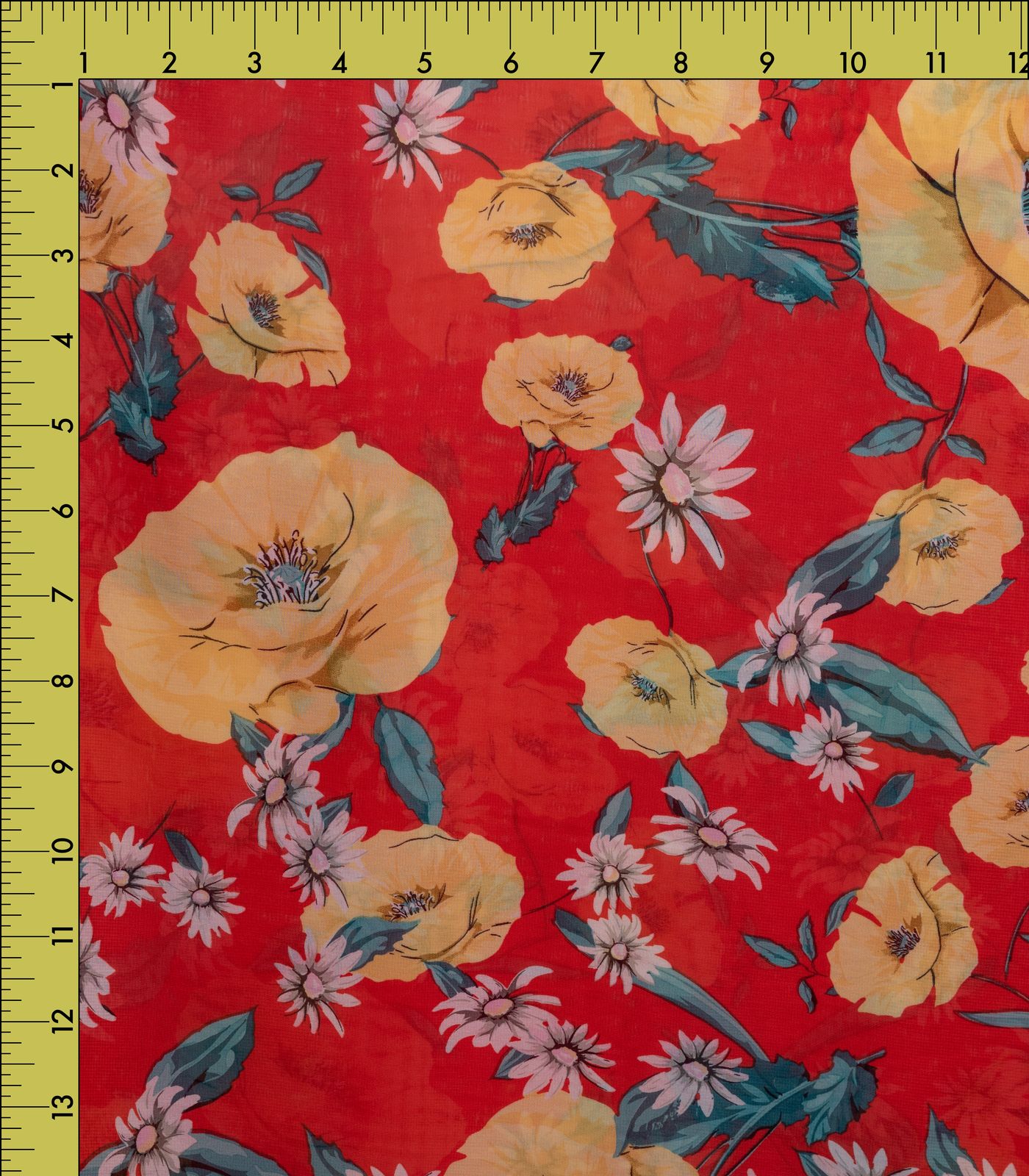 Red/Yellow Floral Woven Olga's Closet