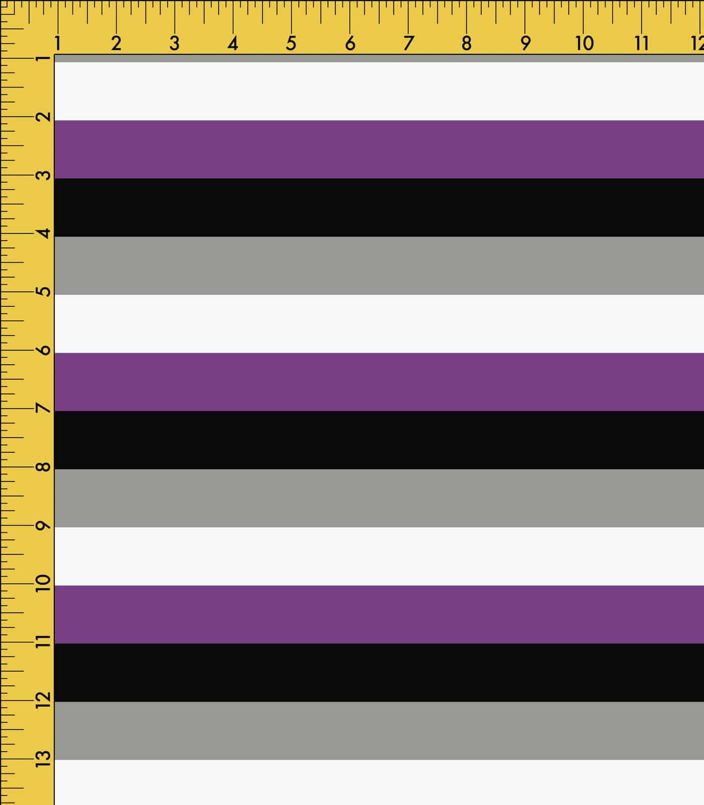 Grey/White/Purple Asexual Pride Flag Exclusive Print Olga's Closet