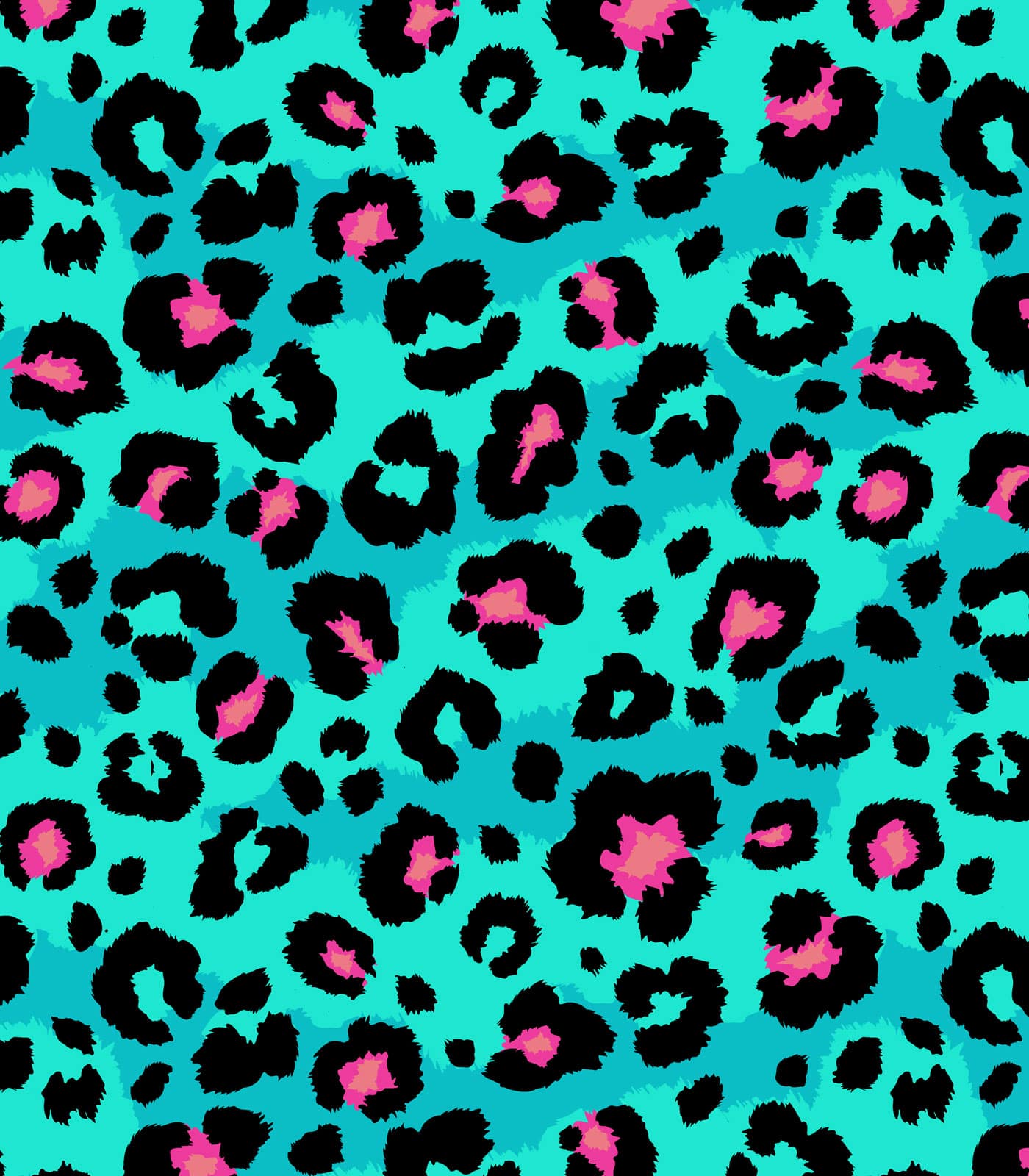 Turquoise/Teal/Black Leopard Exclusive Print Olga's Closet