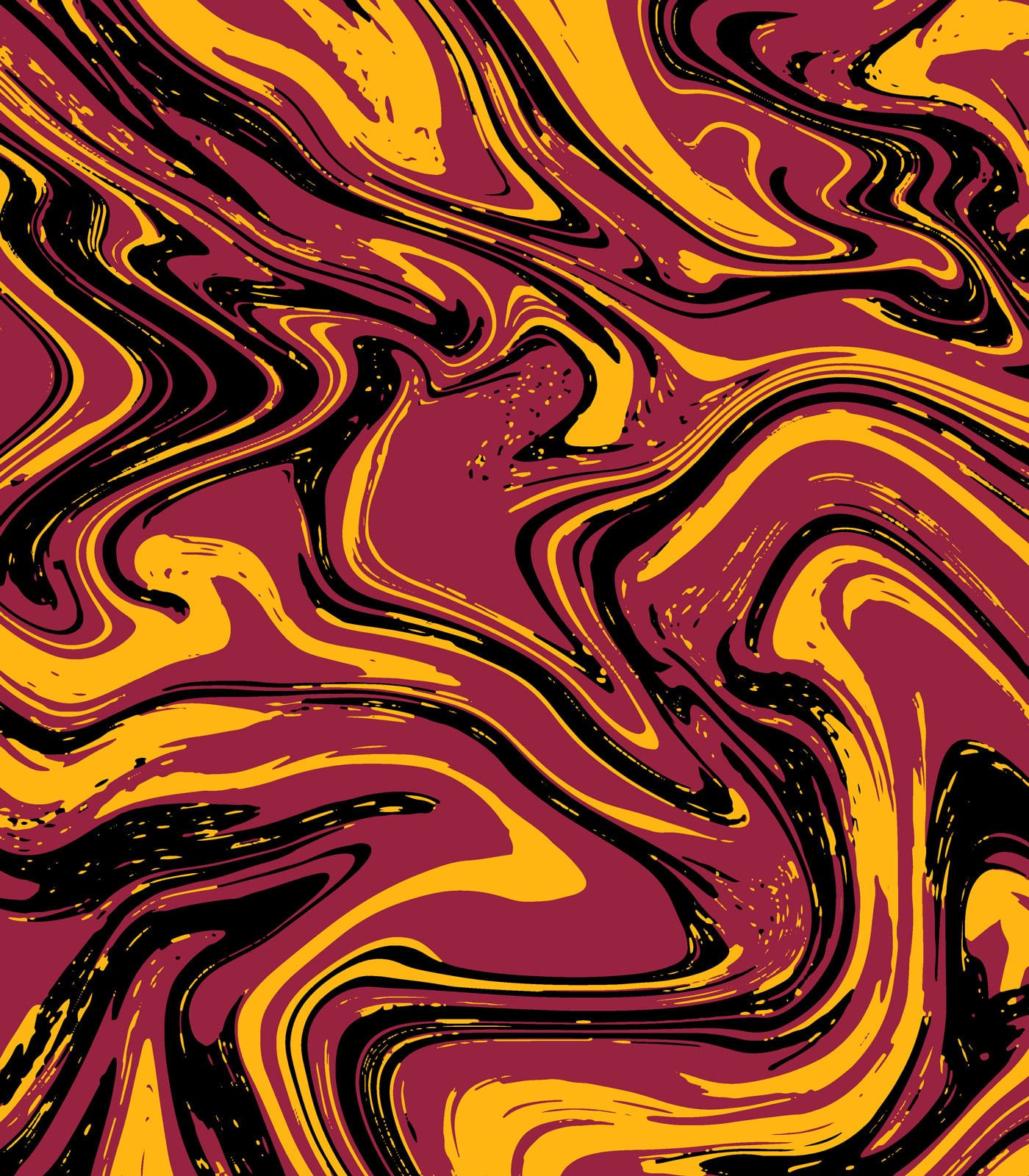 Black/Red/Yellow TieDye/Swirls Exclusive Print Olga's Closet