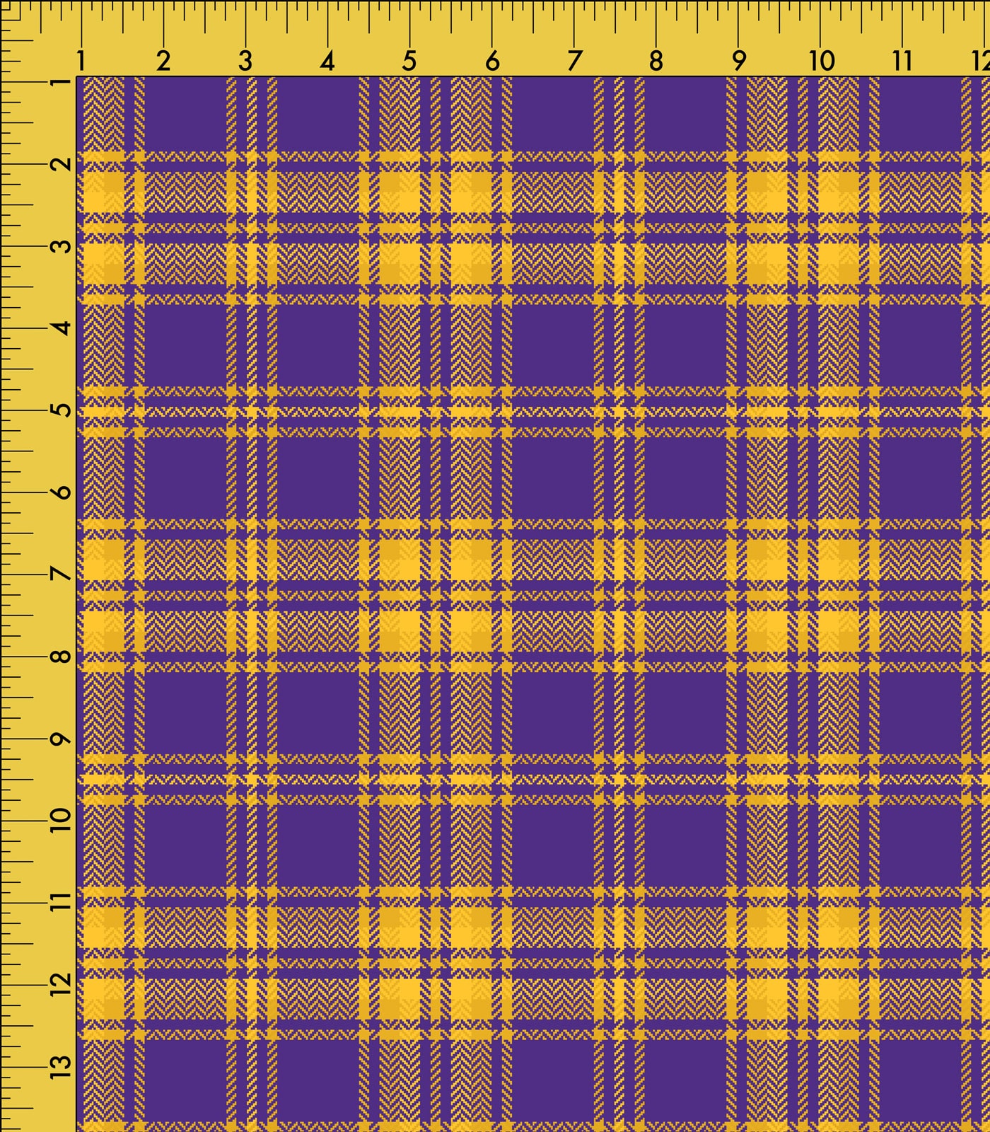 Purple/Gold Tartan/Plaid Exclusive Print Olga's Closet
