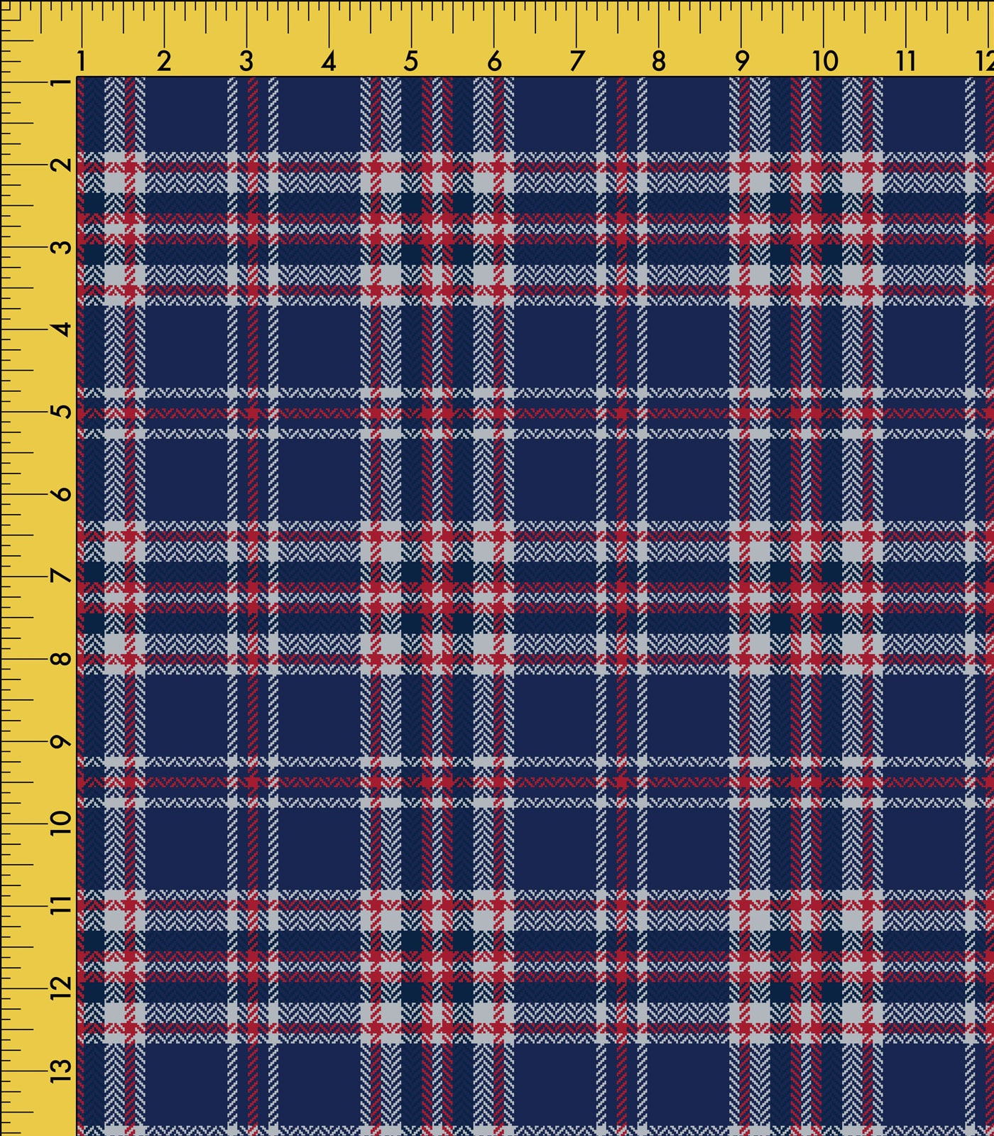 Dark Blue/Grey/Red Tartan/Plaid Exclusive Print Olga's Closet