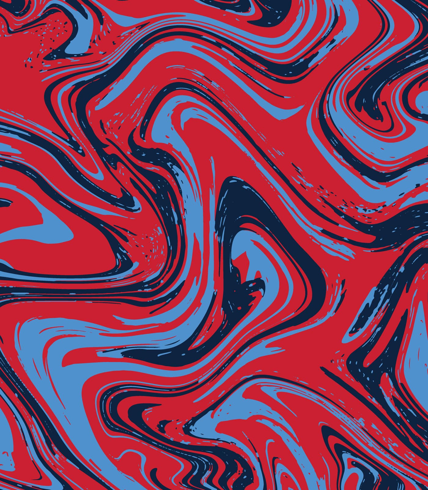 Navy Blue/Blue/Red TieDye/Swirls Exclusive Print Olga's Closet