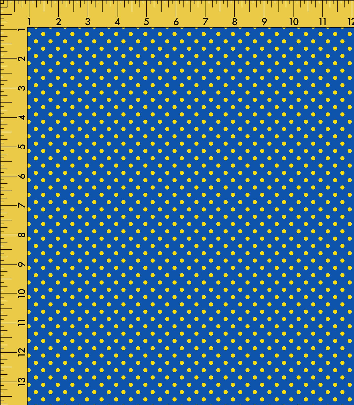 Blue/Yellow Small Polka Dot Exclusive Print Olga's Closet
