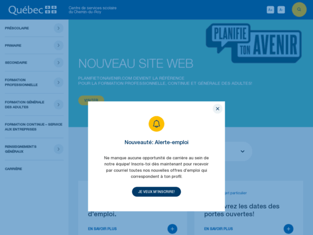 Bienvenue Au Csduroy Qc Ca Page Commission Scolaire Du Chemin Du