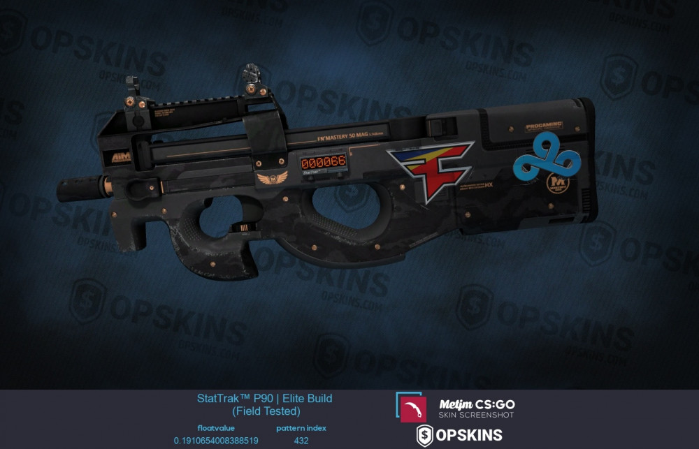 Jual StatTrak™ P90 Elite Build (StatTrak™ MilSpec SMG) Counter