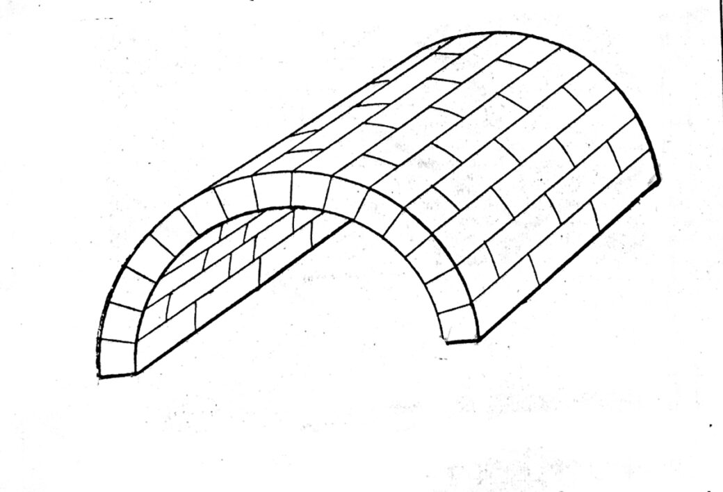 Diagram of a barrel vault (White House History 29) White House