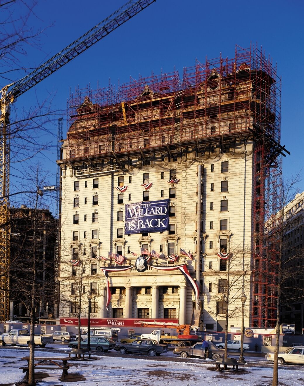 The Willard during renovation White House Historical Association