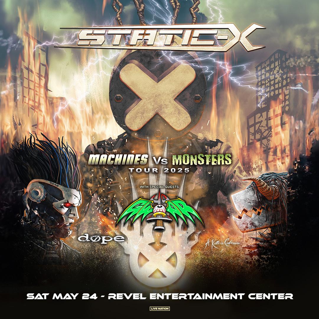 StaticX Machines VS Monsters Tour 2025 with Gwar & Dope Tickets, Saturday, May 24 2025 Prekindle