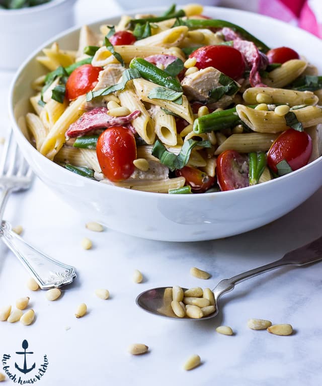 Chicken Pesto Pasta Salad Punchfork