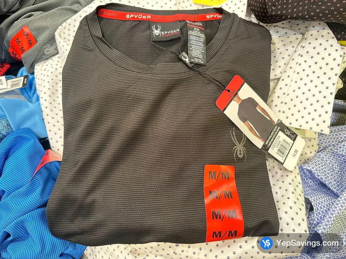 SPYDER ACTIVE T SHIRT MENS SIZES S XXL at Costco South Saskatoon